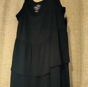 Black tiered torrid tank top